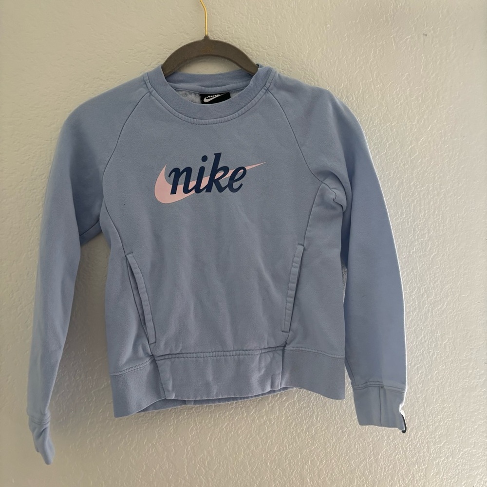 Nike Kid’s Light Blue Crew Neck Sweater